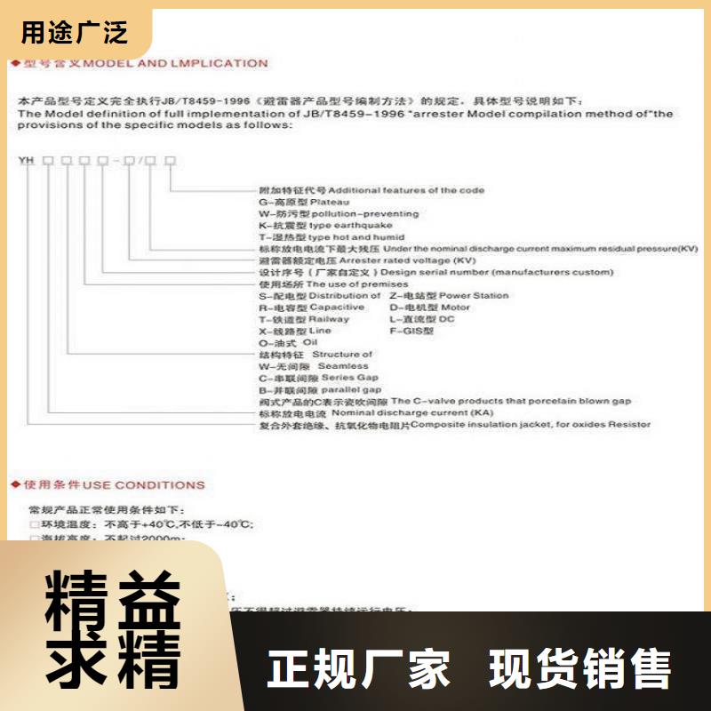 金属氧化物避雷器YH5WX1-51/134.本地服务商