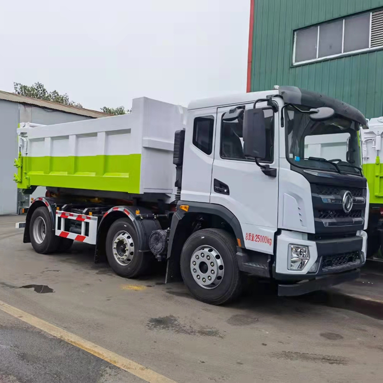 有机肥原料粪污转运车-勾臂箱式8吨粪肥转运车价格本地服务商