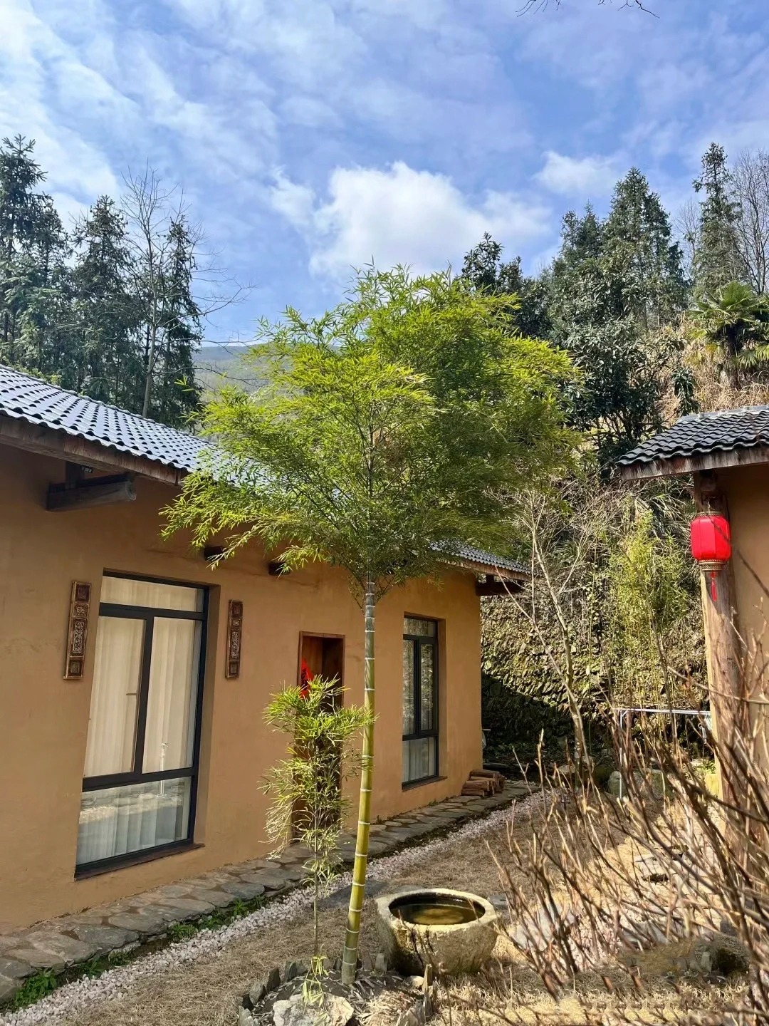 ​断层仿泥巴墙涂料施工#内外墙稻草漆#民宿改造#乡村建设本地服务商