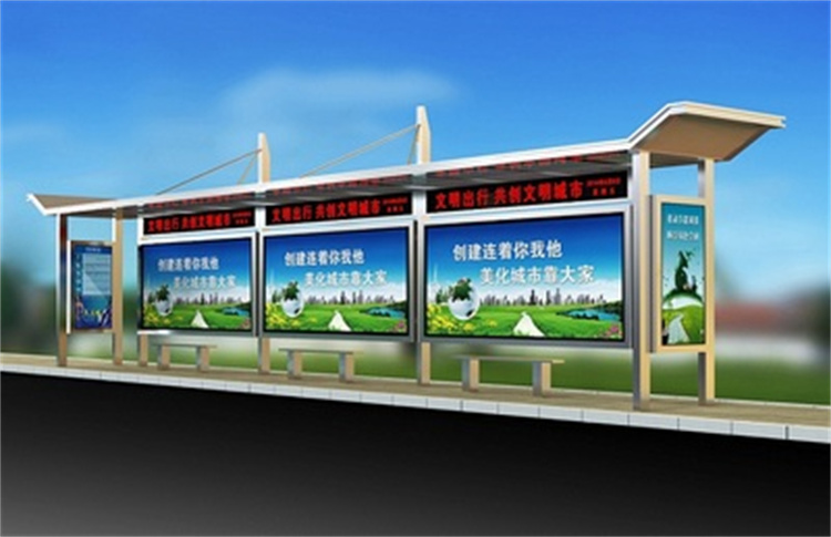 不锈钢候车亭来图定制当地生产商