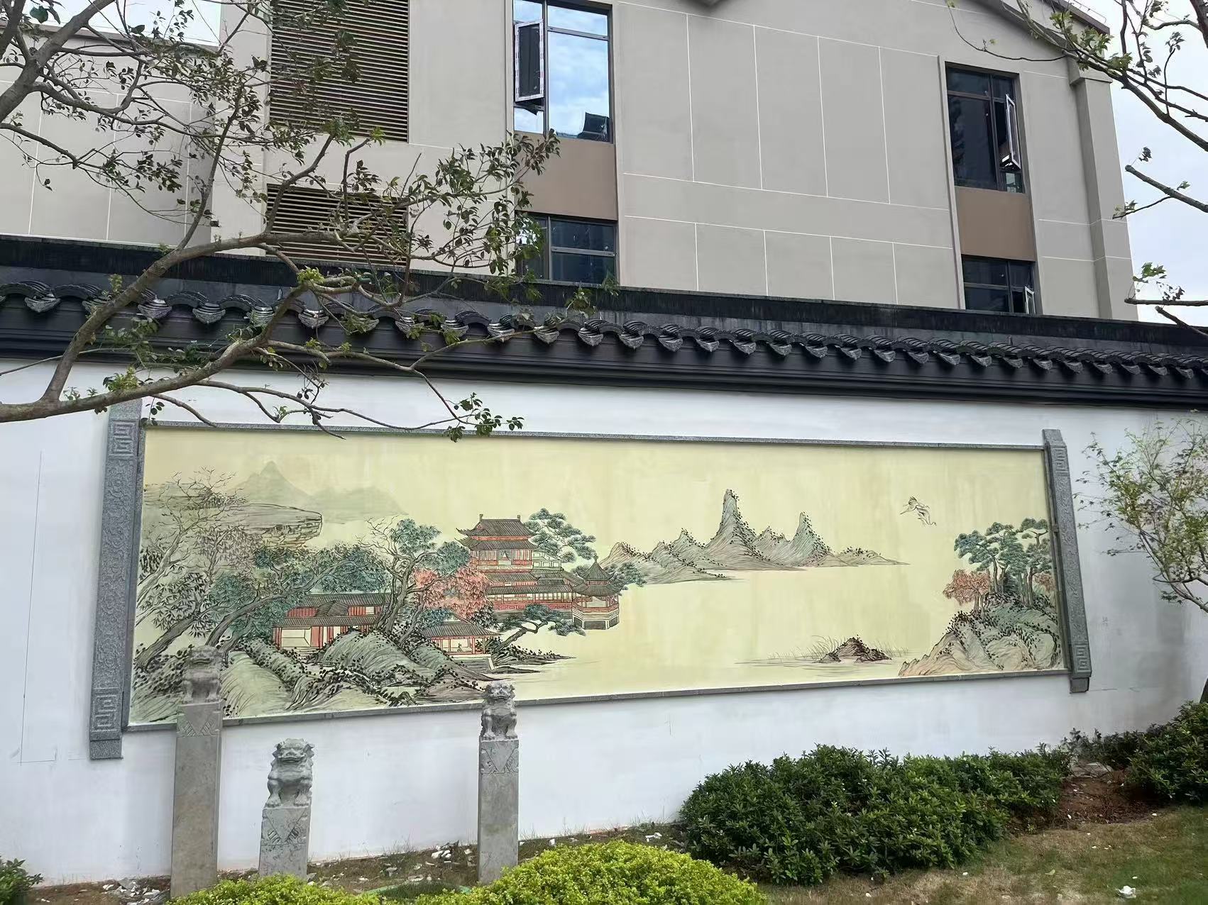 上海黄浦美丽乡村彩绘手绘壁画团队服务热情