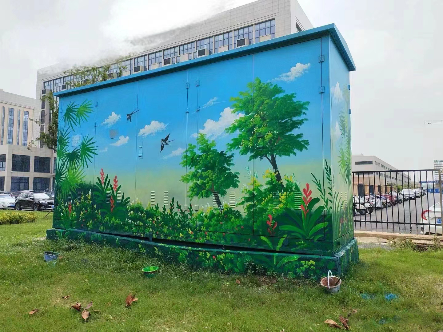 杭州富阳电箱美化彩绘手绘墙画公司口碑商家