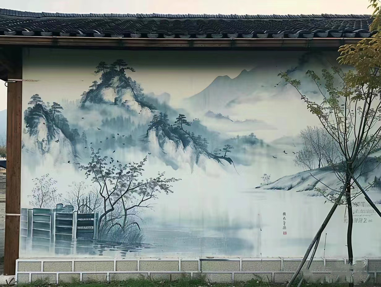 和美乡村墙绘彩绘手绘画工作室高品质